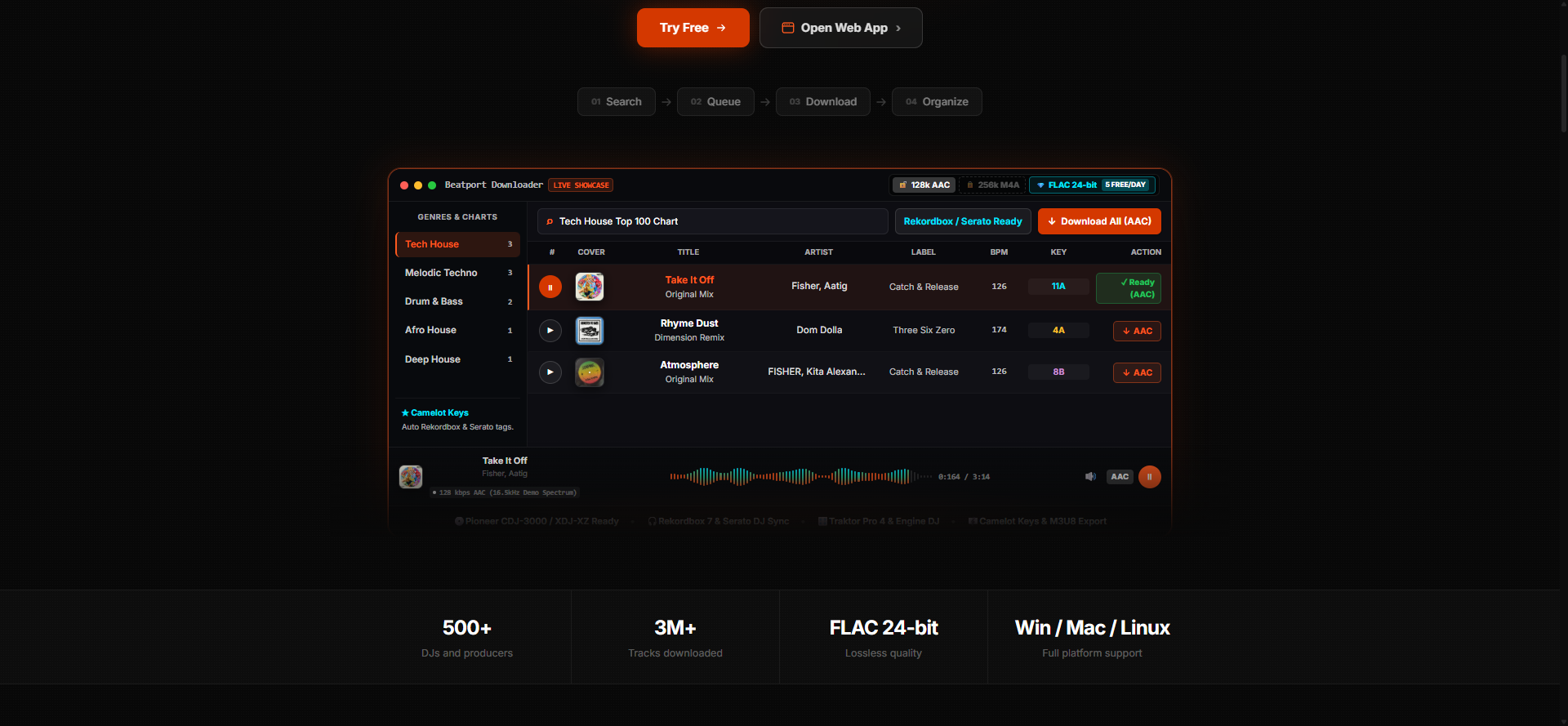 Pioneer CDJ-3000 Lossless FLAC Playback and Error Diagnostic Interface