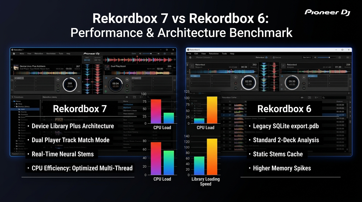 Rekordbox 7 vs Rekordbox 6 Benchmark and Audio Performance Comparison